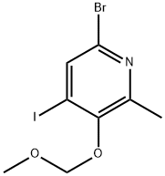 6-溴-4-碘-3-(甲氧基甲氧基)-2-甲基吡啶, 2796279-95-1, 结构式