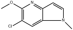 1H-Pyrrolo[3,2-b]pyridine, 6-chloro-5-methoxy-1-methyl- Structure
