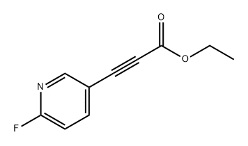 2-Propynoic acid, 3-(6-fluoro-3-pyridinyl)-, ethyl ester Structure