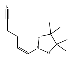 (Z)-5-(4,4,5,5-四甲基-1,3,2-二氧苯并呋喃-2-基)戊-4-烯腈,2797245-03-3,结构式