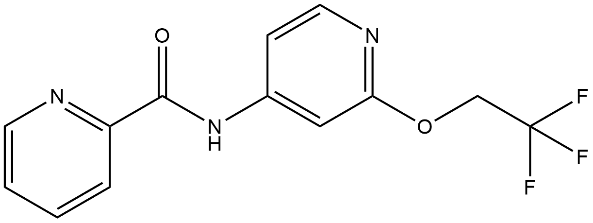 N-[2-(2,2,2-Trifluoroethoxy)-4-pyridinyl]-2-pyridinecarboxamide,2798058-31-6,结构式