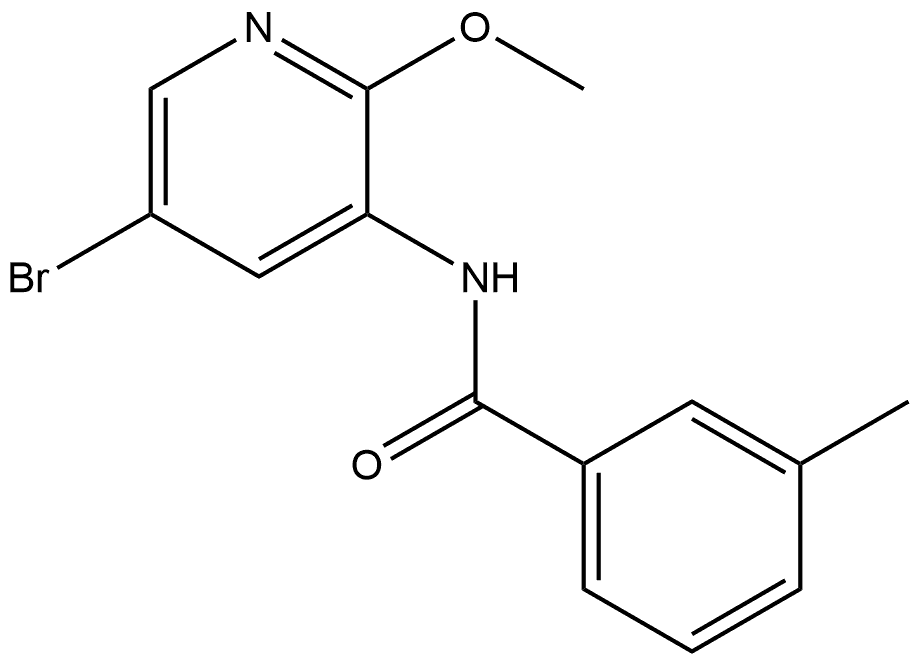 N-(5-Bromo-2-methoxy-3-pyridinyl)-3-methylbenzamide,2798352-26-6,结构式