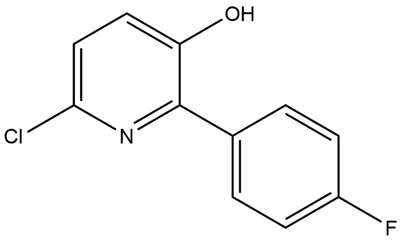 3-Pyridinol, 6-chloro-2-(4-fluorophenyl)- Structure