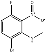 Benzenamine, 6-bromo-3-fluoro-N-methyl-2-nitro-|6-溴-3-氟-N-甲基-2-硝基苯胺