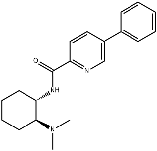 2-Pyridinecarboxamide, N-[(1S,2S)-2-(dimethylamino)cyclohexyl]-5-phenyl- Struktur