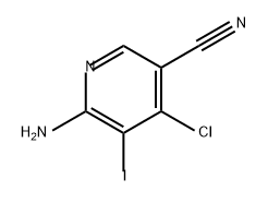 3-Pyridinecarbonitrile, 6-amino-4-chloro-5-iodo- Struktur