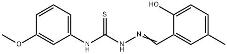 2799695-54-6 Hydrazinecarbothioamide, 2-[(2-hydroxy-5-methylphenyl)methylene]-N-(3-methoxyphenyl)-