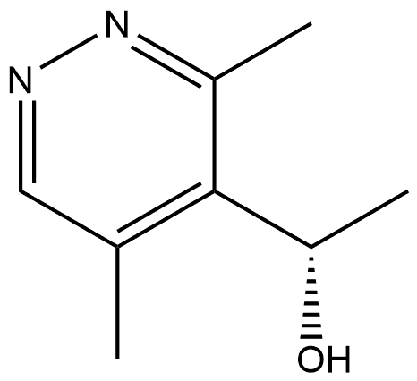 4-Pyridazinemethanol, α,3,5-trimethyl-, (αS)- Structure