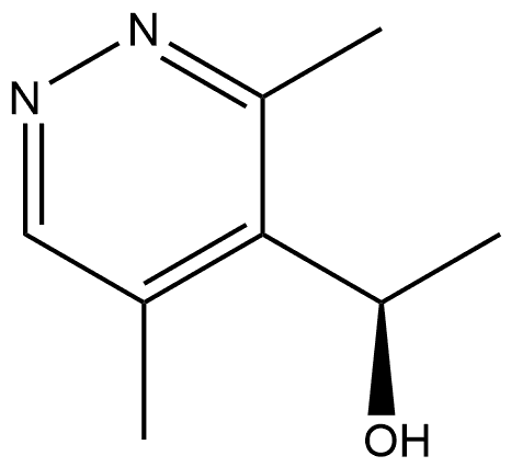 4-Pyridazinemethanol, α,3,5-trimethyl-, (αR)- Struktur