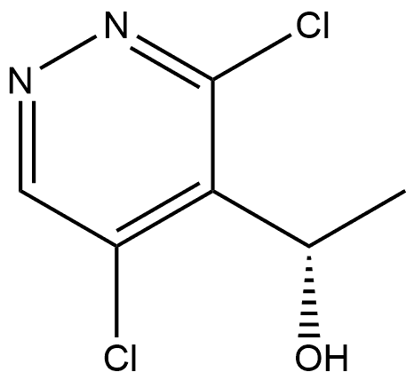 4-Pyridazinemethanol, 3,5-dichloro-α-methyl-, (αS)- Struktur