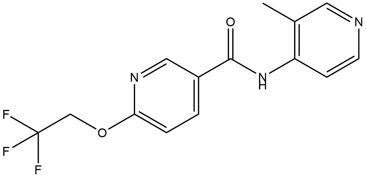 N-(3-Methyl-4-pyridinyl)-6-(2,2,2-trifluoroethoxy)-3-pyridinecarboxamide|