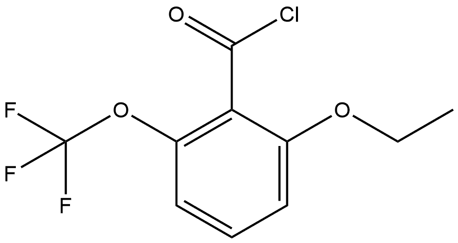 2-Ethoxy-6-(trifluoromethoxy)benzoyl chloride Structure