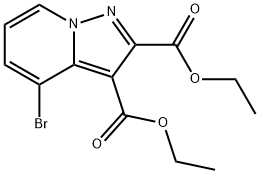 2,3-Diethyl 4-bromopyrazolo[1,5-a]pyridine-2,3-dicarboxylate Struktur