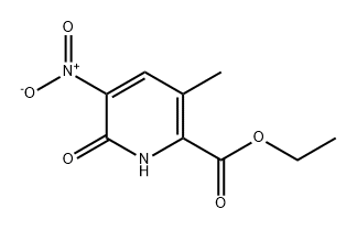 2-Pyridinecarboxylic acid, 1,6-dihydro-3-methyl-5-nitro-6-oxo-, ethyl ester Structure