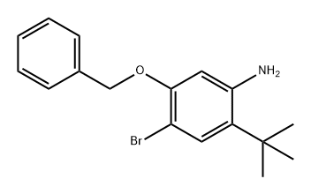 5-(苄氧基)-4-溴-2-(叔丁基)苯胺 结构式