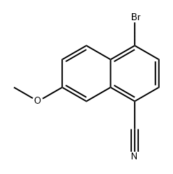 1-Naphthalenecarbonitrile, 4-bromo-7-methoxy- Structure