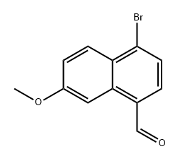 1-Naphthalenecarboxaldehyde, 4-bromo-7-methoxy- Struktur