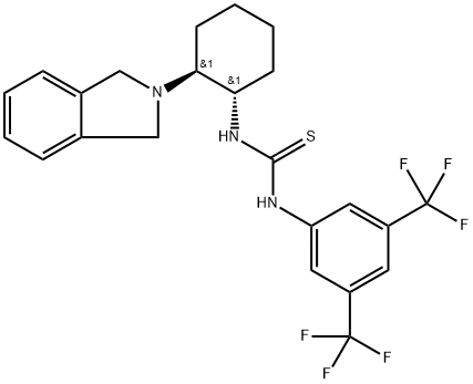 1-(3,5-双(三氟甲基)苯基)-3-((1S,2S)-2-(异吲哚-2-基)环己基)硫脲, 2803369-96-0, 结构式