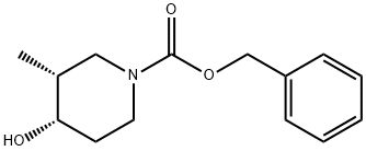 (3R,4S)-4-羟基-3-甲基哌啶-1-甲酸苄酯,2803407-04-5,结构式