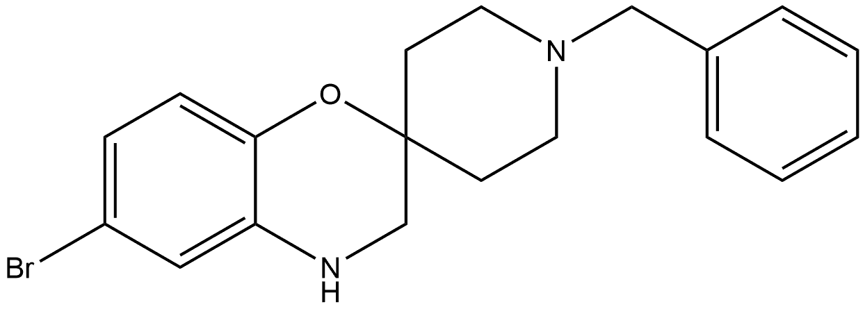 2803457-05-6 6-Bromo-3,4-dihydro-1'-(phenylmethyl)-spiro[2H-1,4-benzoxazine-2,4'-piperidine