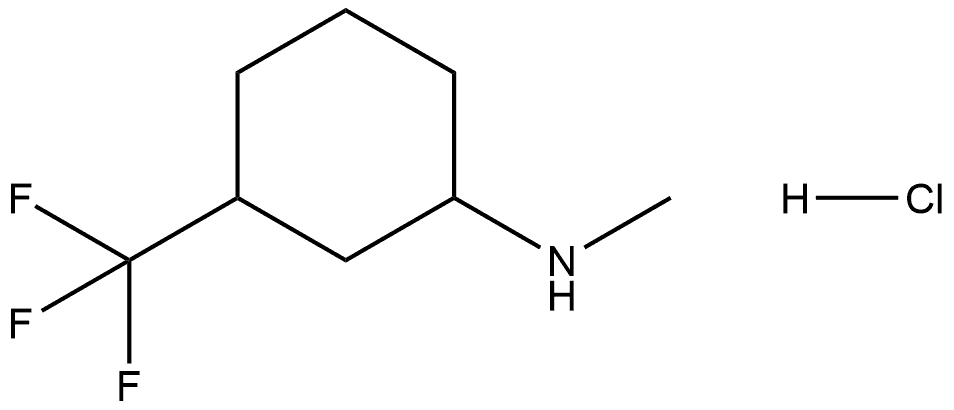 Methyl-(3-trifluoromethyl-cyclohexyl)-amine hydrochloride,2803468-12-2,结构式