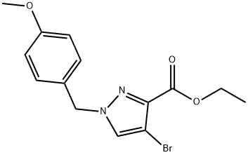 ethyl 4-bromo-1-(4-methoxybenzyl)-1h-pyrazole-3-carboxylate|4-溴