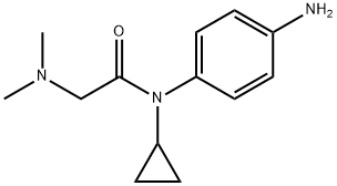 Acetamide, N-(4-aminophenyl)-N-cyclopropyl-2-(dimethylamino)- Structure