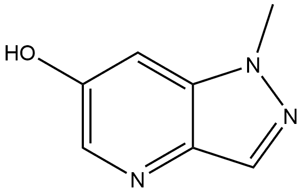 1-Methyl-1H-pyrazolo[4,3-b]pyridin-6-ol 化学構造式