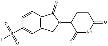 2-(2,6-Dioxopiperidin-3-yl)-1-oxoisoindoline-5-sulfonyl fluoride Structure