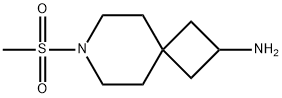 7-Azaspiro[3.5]nonan-2-amine, 7-(methylsulfonyl)- Structure