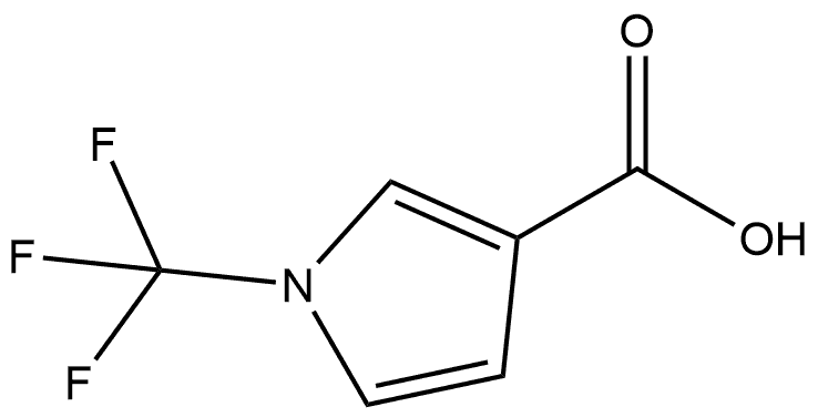 1-(三氟甲基)-1H-吡咯-3-羧酸, 2803862-70-4, 结构式