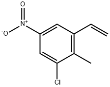 1-Chloro-2-methyl-5-nitro-3-vinylbenzene Struktur