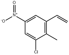 1-Chloro-2-methyl-5-nitro-3-vinylbenzene 化学構造式