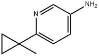 6-(1-Methylcyclopropyl)pyridin-3-amine Structure
