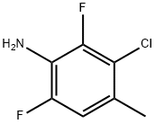 3-氯-2,6-二氟-4-甲基苯胺,2803884-25-3,结构式