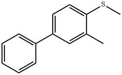 1,1'-Biphenyl, 3-methyl-4-(methylthio)- 化学構造式