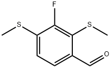 3-Fluoro-2,4-bis(methylthio)benzaldehyde 结构式