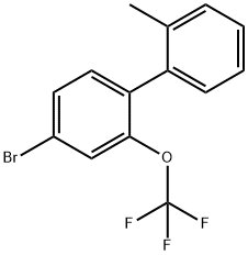 1,1'-Biphenyl, 4-bromo-2'-methyl-2-(trifluoromethoxy)- Structure