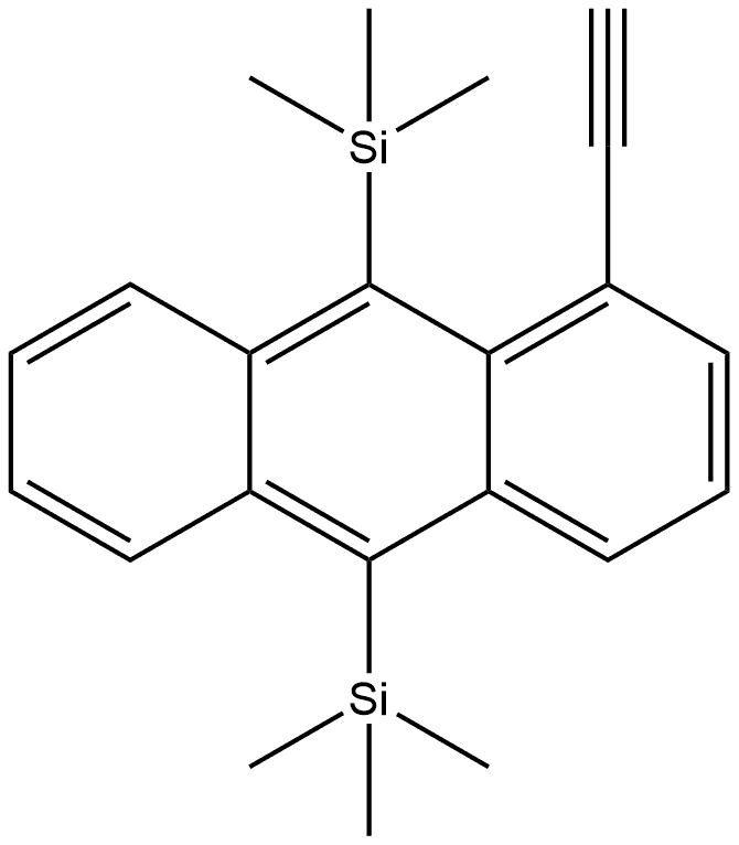 (1-乙炔基蒽-9,10-二基)双(三甲基硅烷), 2807490-29-3, 结构式