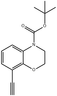 8-乙炔基-2,3-二氢-4H-苯并[B][1,4]噁嗪-4-羧酸叔丁酯, 2807575-69-3, 结构式