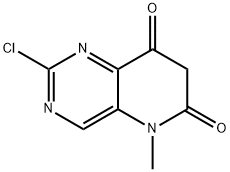 Pyrido[3,2-d]pyrimidine-6,8(5H,7H)-dione, 2-chloro-5-methyl- 化学構造式