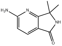 2-Amino-6,7-dihydro-7,7-dimethyl-5H-pyrrolo[3,4-b]pyridin-5-one Struktur