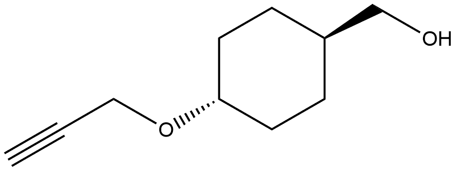 trans-4-(2-Propyn-1-yloxy)cyclohexanemethanol,2810876-30-1,结构式