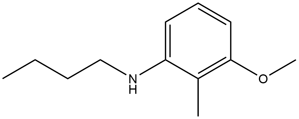 N-Butyl-3-methoxy-2-methylbenzenamine Structure