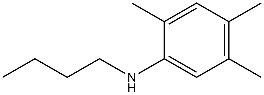 N-Butyl-2,4,5-trimethylbenzenamine 结构式