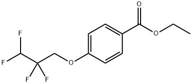 Benzoic acid, 4-(2,2,3,3-tetrafluoropropoxy)-, ethyl ester Structure