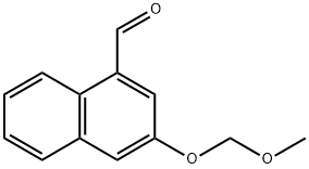 1-Naphthalenecarboxaldehyde, 3-(methoxymethoxy)- Struktur