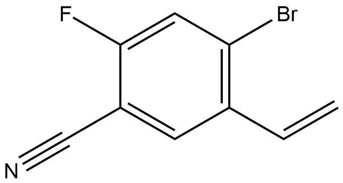 4-Bromo-5-ethenyl-2-fluorobenzonitrile Struktur