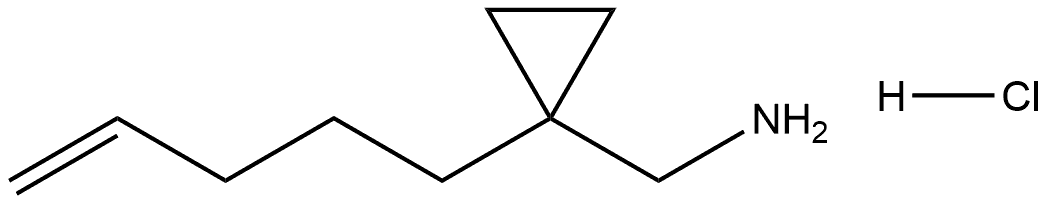 (1-(戊-4-烯-1-基)环丙基)甲胺盐酸盐,2813189-66-9,结构式