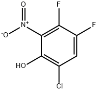 6-氯-3,4-二氟-2-硝基苯酚,2813324-10-4,结构式